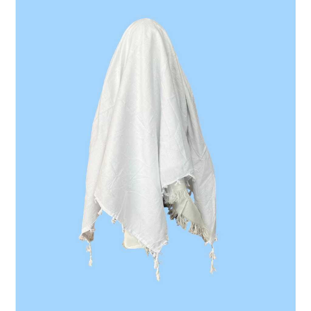 Sorban haji Polos Putih Ronce, Sorban Arafat, Sorban Haji, Sorban Palestina