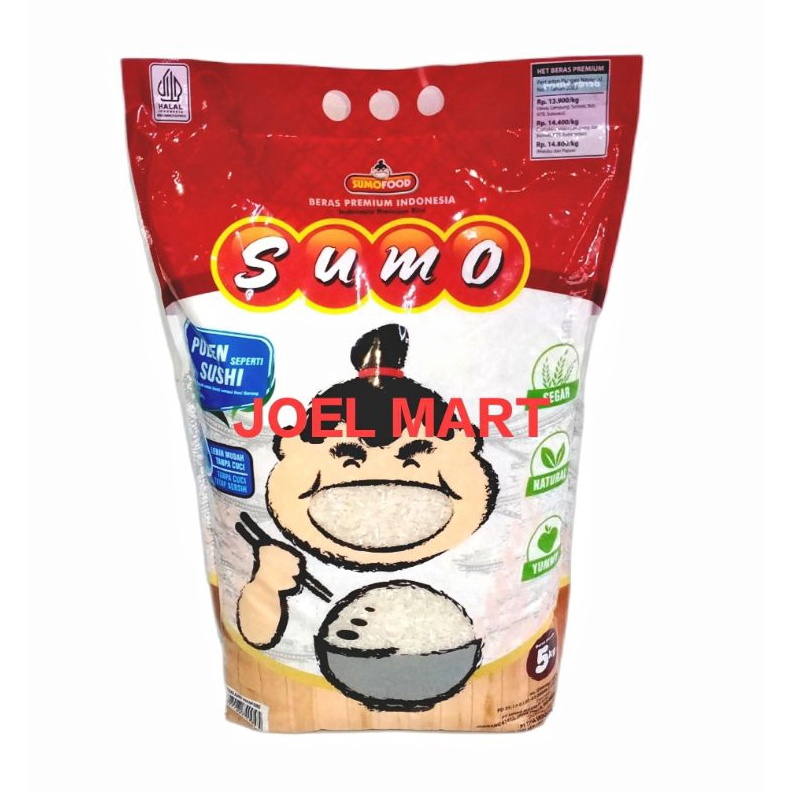 

1212 Promo Brand BERAS SUMO PREMIUM 5 KG 5KG KEMASAN MERAH BERAS SUMO MERAH 5KG