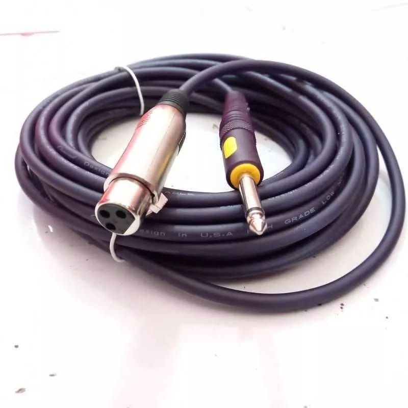Kabel mic panjang 5 meter & 10 meter mantap
