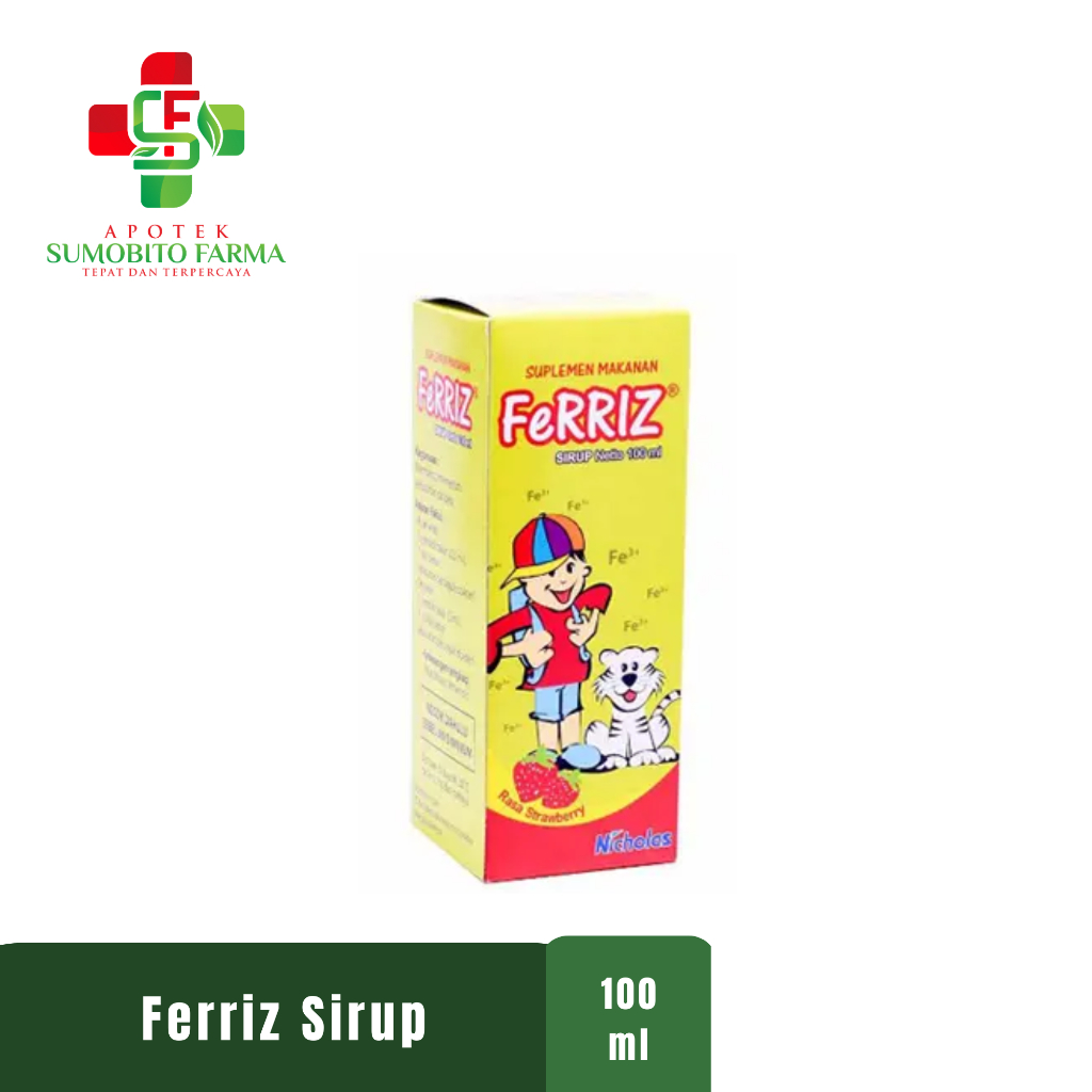 Ferriz Sirup 100ml / Suplemen Penambah Zat Besi Untuk Anak - anak