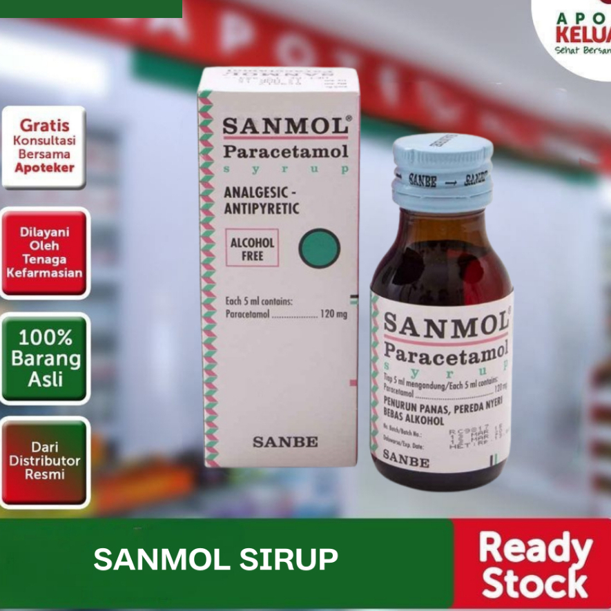 SANMOL SIRUP 60 ML PARACETAMOL SIRUP #OBAT DEMAM ANAK #OBAT PENURUN PANAS ANAK