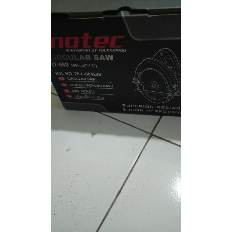 mesin circle circular Saw inotec it.580