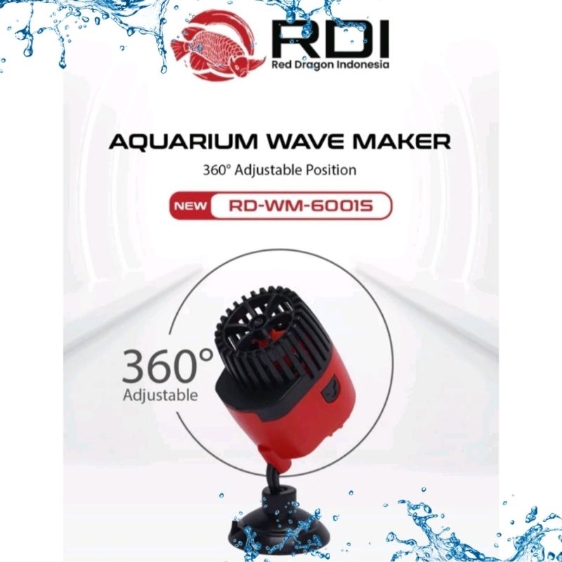 RDI RD WM 3001S AQUARIUM WAVE MAKER MESIN ARUS OMBAK AIR