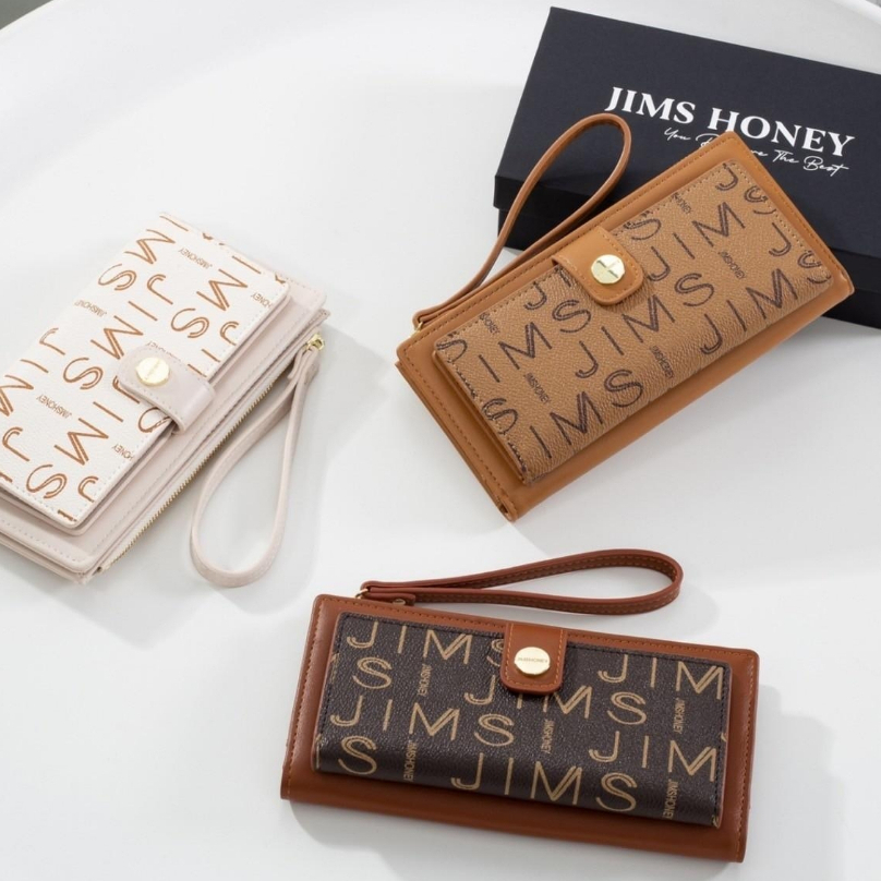 JIMS HONEY RIMA WALLET Dompet Lipat Panjang Wanita Cewek Fashion Jimshoney Casual Terbaru