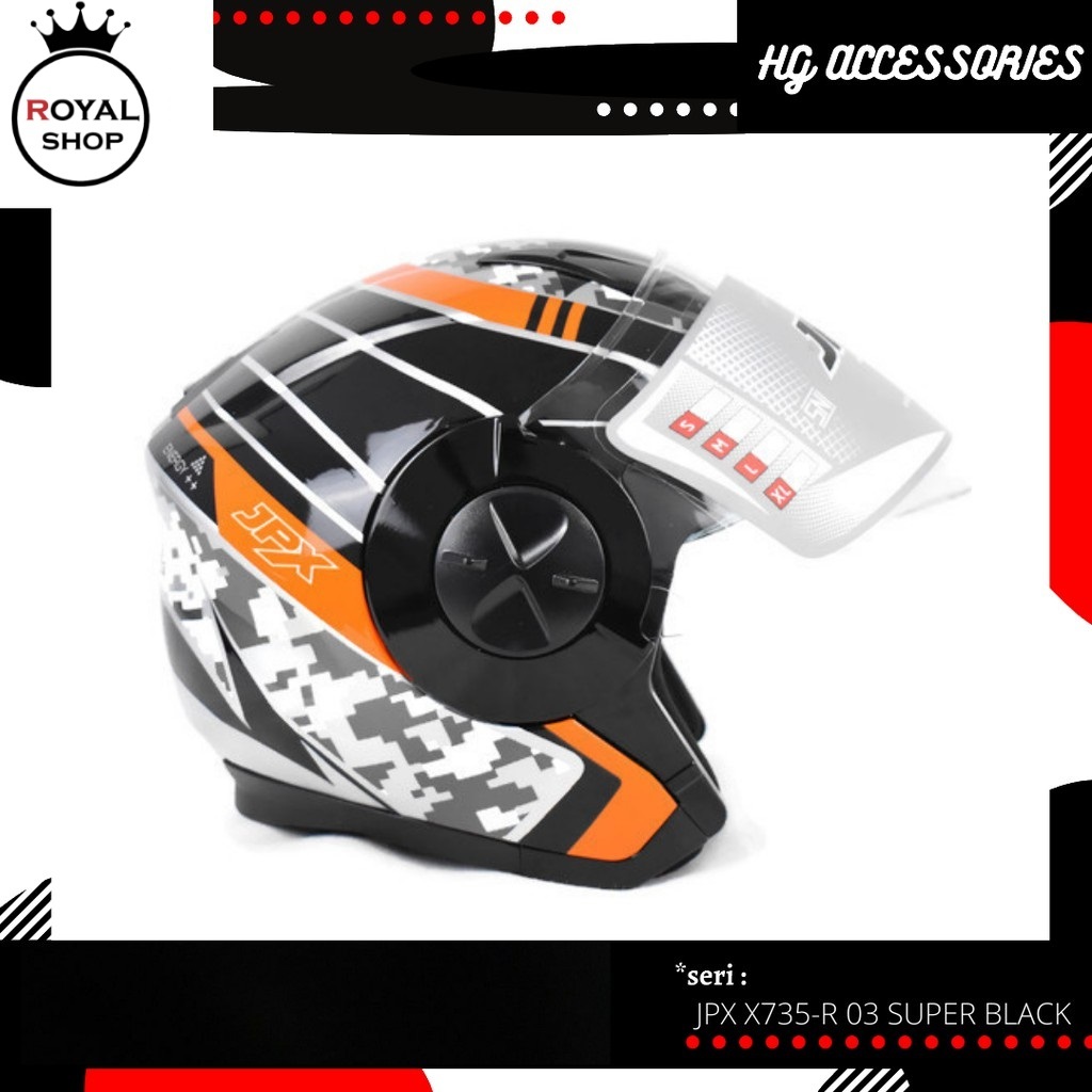 HELM JPX X 735 R 03 SUPER BLACK