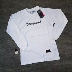 T-SHIRT KAOS 3SECOND LENGAN PANJANG PUTIH