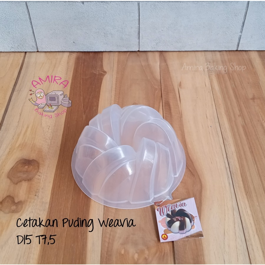 Cetakan Puding / Agar Weavia ( Diameter 15 cm Tinggi 7 cm / Plastik Tebal Food Grade )