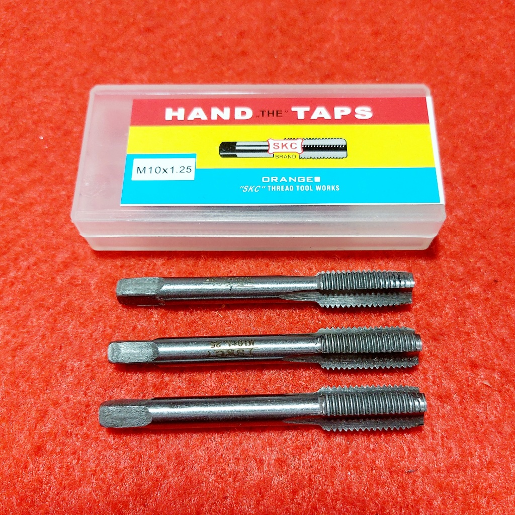 Hand Taps M10 x 1,25 - Mata Tap Baut 14 - Tap Mili Standart - Pembuat Derat Baut Mur