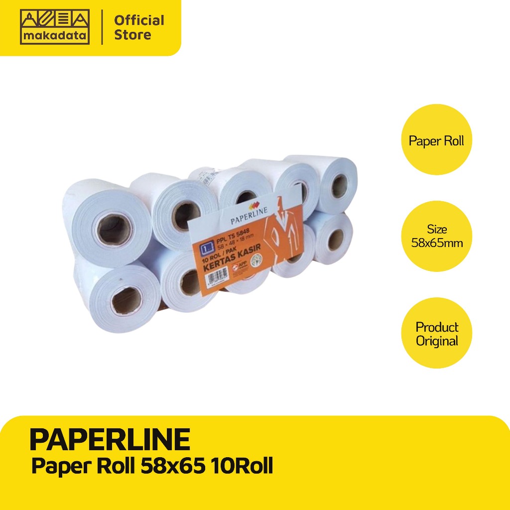 

PAPER ROLL PAPERLINE 58 x 65 (100)