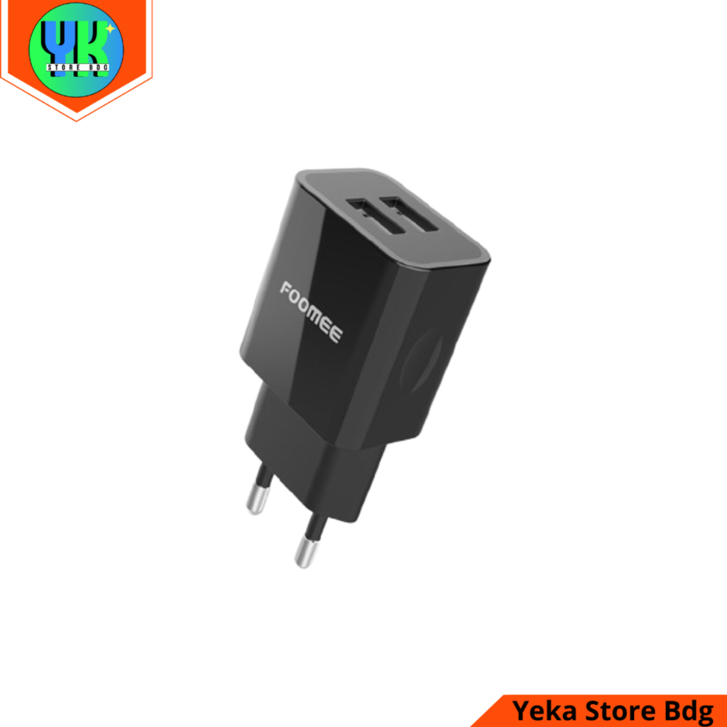 BATOK CHARGER FOOMEE CC30 2.4A 2 USB Batok Charger Hp Dual 2 Usb