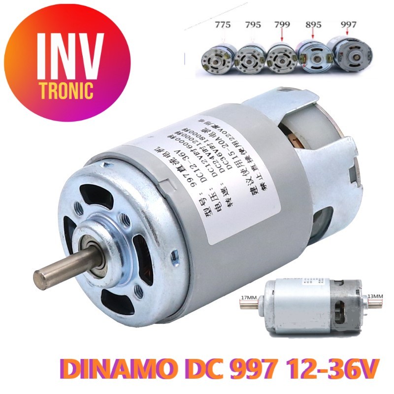 Dinamo Motor DC Tipe 997 DC12-36V
