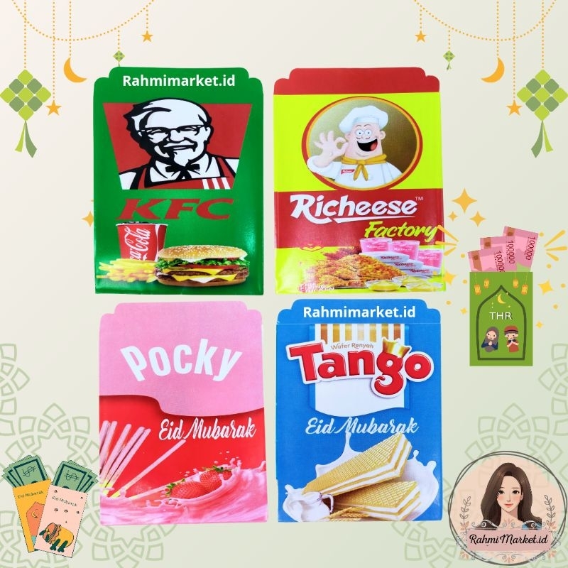 

Amplop Lebaran SNACK & RESTORAN IDUL FITRI VIRAL ukuran MEDIUM 7 x 12 CM ( HARGA 1 PACK isi 10 amplop )