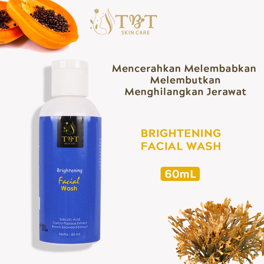 TBT SKIN CARE Brightening Facial Wash Sabun Pepaya Untuk Jerawat