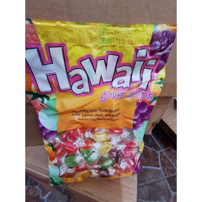 

permen hawaii fruit drop 130 grams 37 butir/kecil