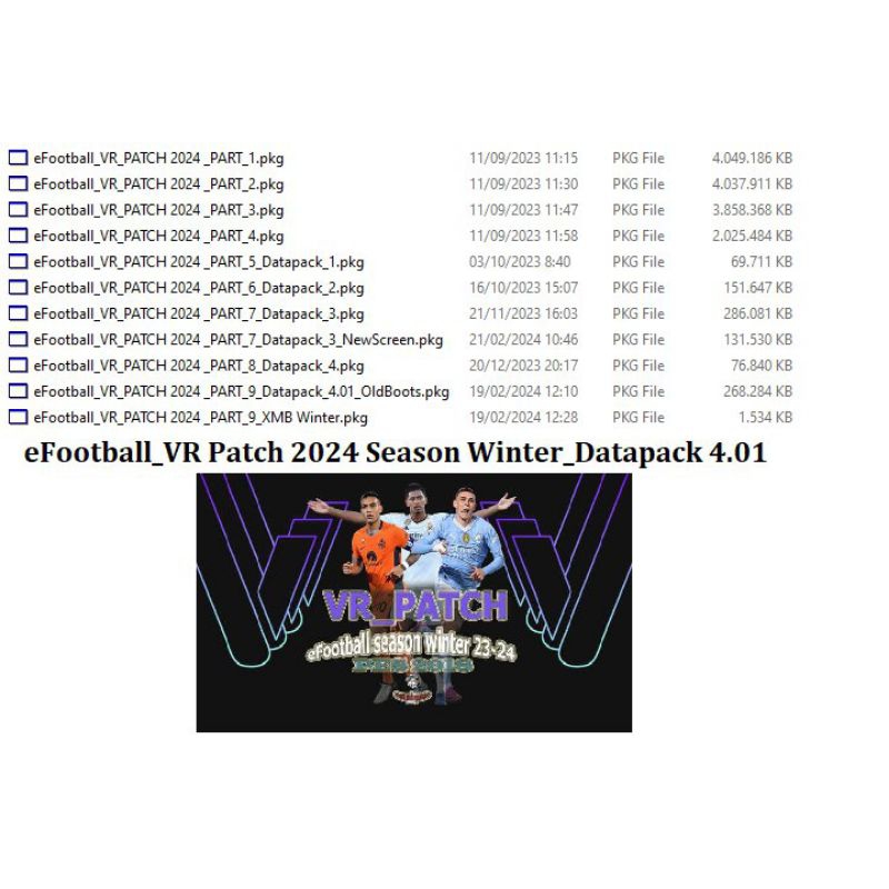[PS3] efootball VR Patch 2024