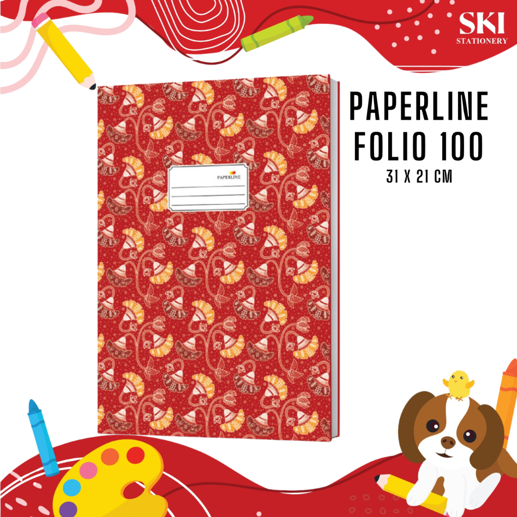 

Buku Hard Cover Folio 50 100 200 300 Paperline / Buku Keuangan / Buku Besar