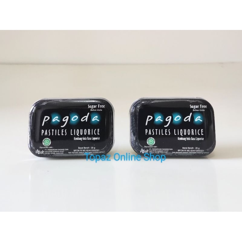 

pagoda pastiles liquorice 20 gr / permen pelega tenggorokan