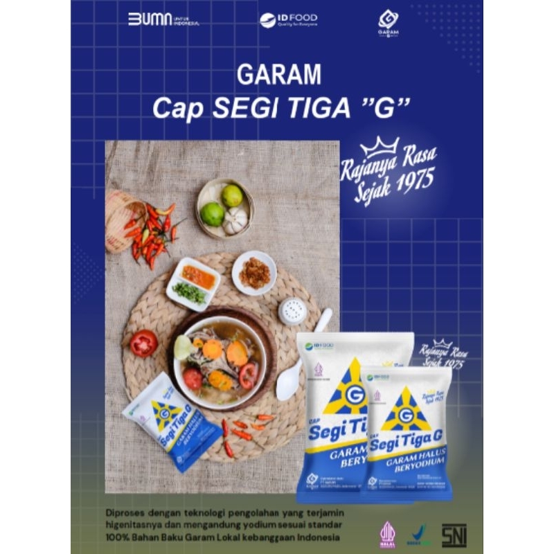 

Garam Segitiga G - Garam Halus Beryodium 250g