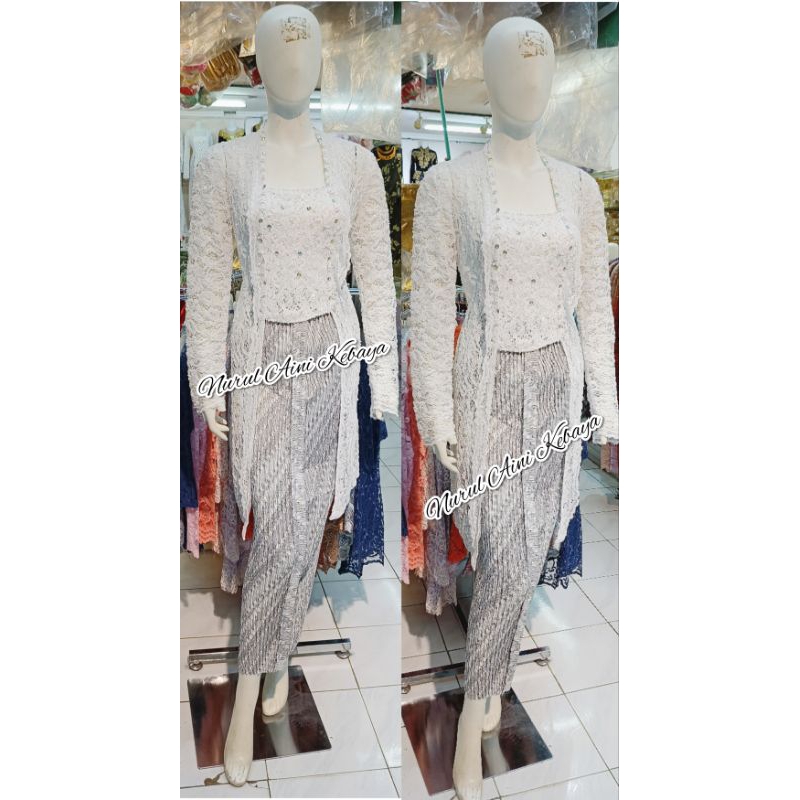 Kebaya Akad Nikah Selutut Full Payet Jepang