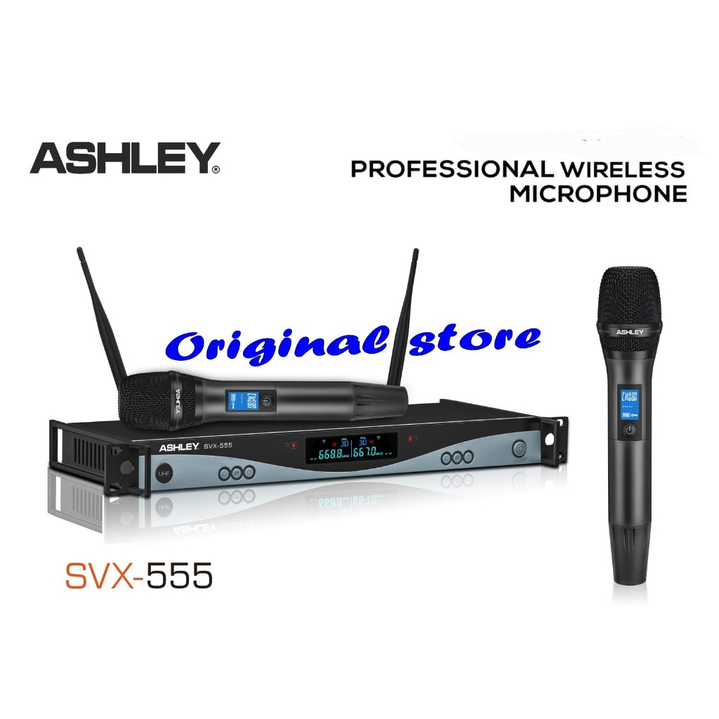 mic wireless digital fequency ashley svx 555 / svx555 handheld