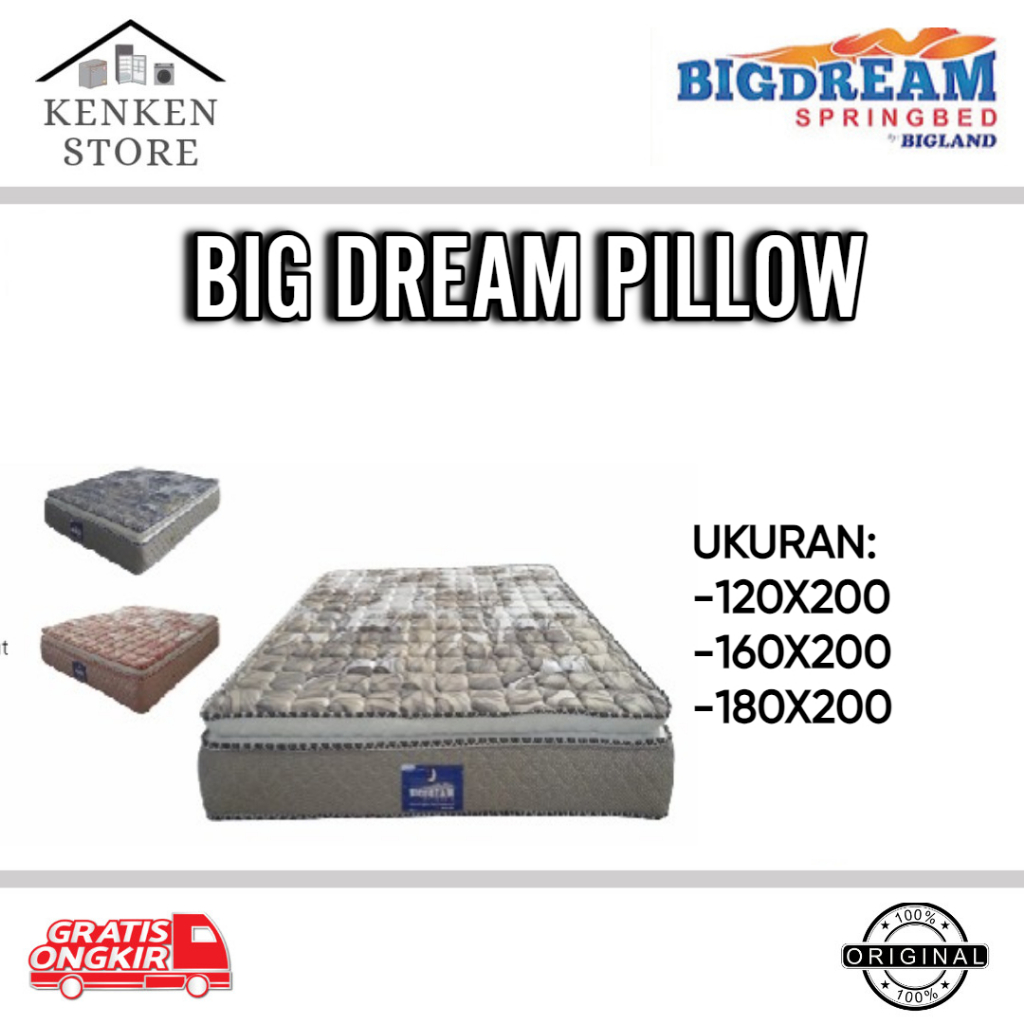 MATRAS SPRINGBED BIGDREAM PILLOW BY BIGLAND
