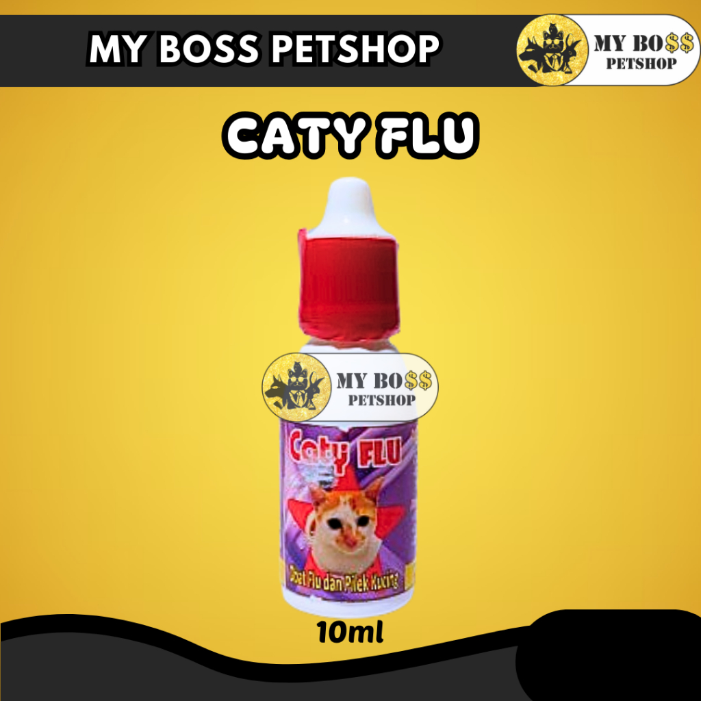 CATY FLU 10ML KUCING DEMAM PILEK | OBAT HEWAN | CAT