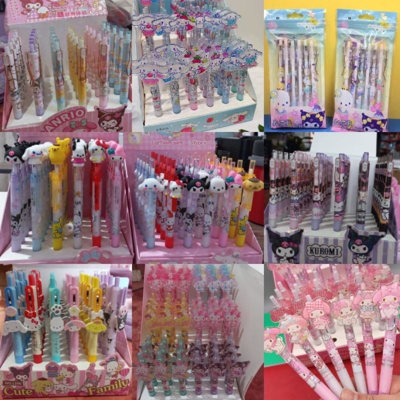 

Set Pulpen Sanrio Isi 6 Karakter Pochacco Kuromi Cinnamoroll Pompompurin Melody Tuxedo Sam Hello Kitty