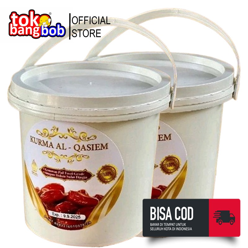 

Kurma Al Qaseem Kurma Ember atau thinwall 2pcs (500gram)