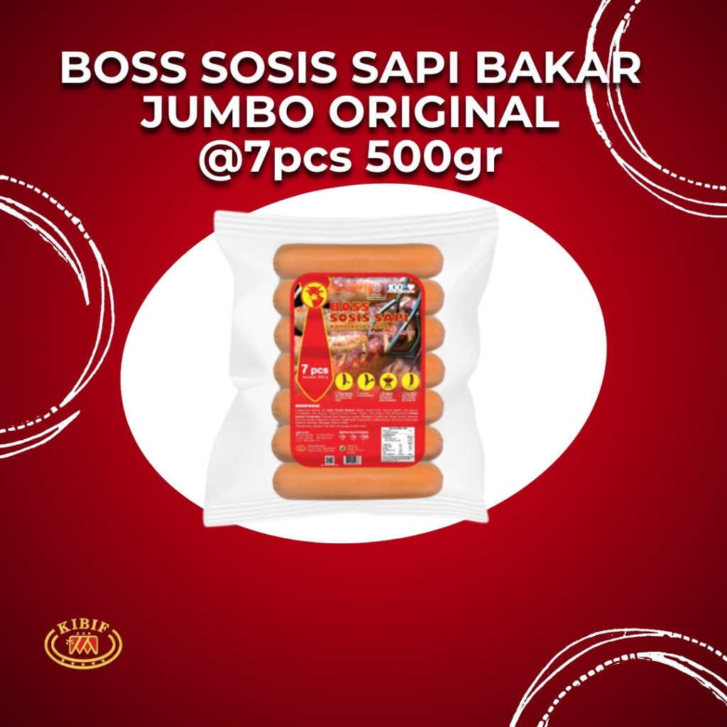 

BOSS Sosis Sapi Bakar Jumbo Original @ 7 Pcs Multipack