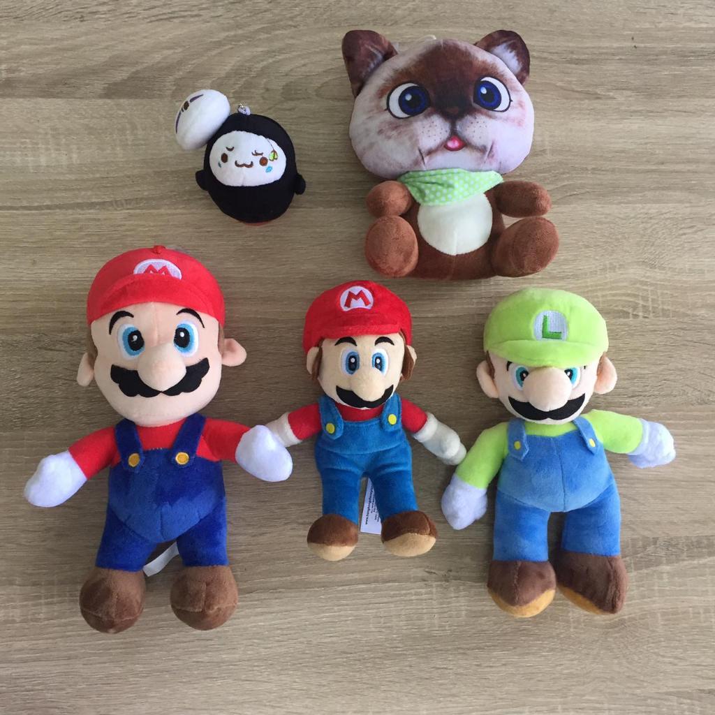 Boneka No face kaonashi totoro plush Mario bros Tube heroes Boneka le lutin elf kucing pilot import