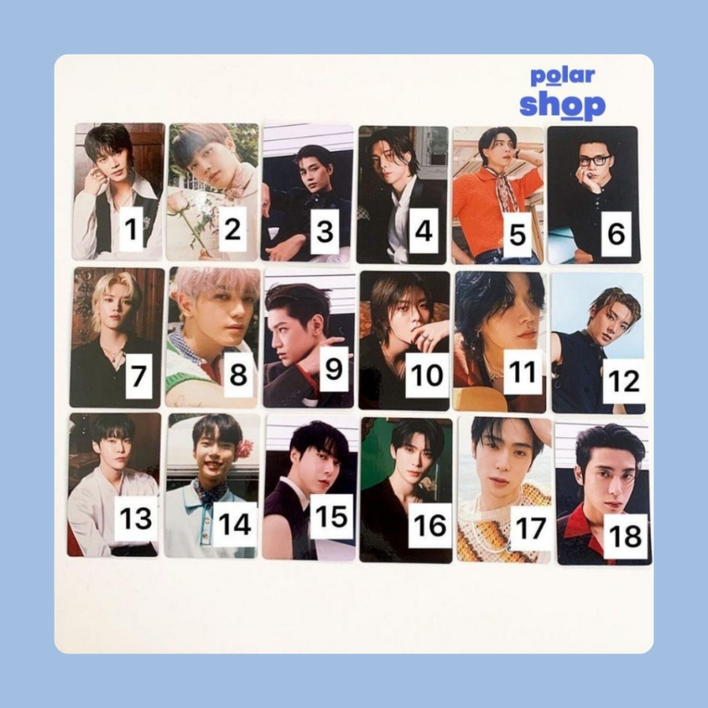 [TULIS VARIASI DI NOTES] Photocard Unofficial NCT 127 - All member Favorite Blue to Orange