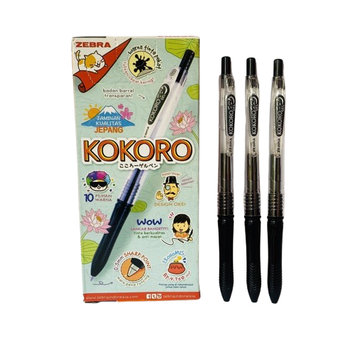 

PULPEN GEL / PULPEN KOKORO GEL PEN BLACK (PCS)