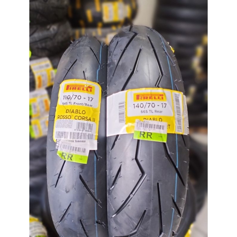 [PROMO] Pirelli diablo rosso sport 140/70-17&diablo rosso corsa ll 110/70-17