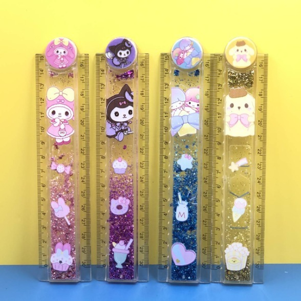 

Ruler / Penggaris Lucu / Penggaris Lipat Glitter Sanrio 30 cm CR-1083
