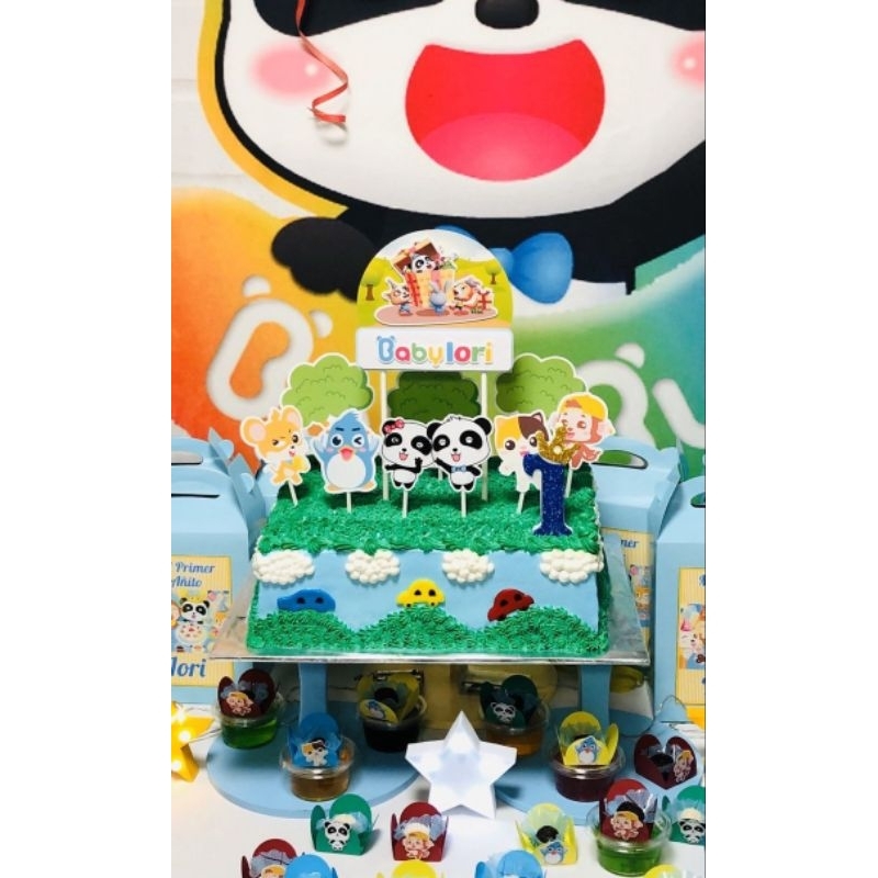 Topper Baby Bus Happy Birthday