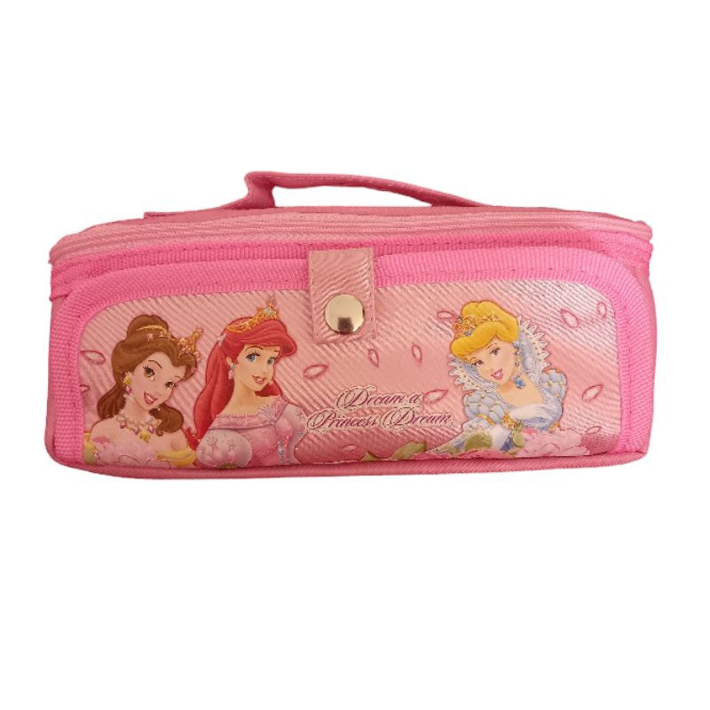 

Tempat pensil Princess 3in1 / Pencil case resleting princess / Kotak pensil princess sleting 3in1