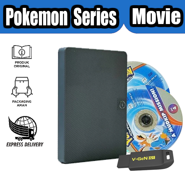 HARDISK EKSTERNAL 500GB / FLASHDISK / DISC BARU + BONUS POKEMON SERIES