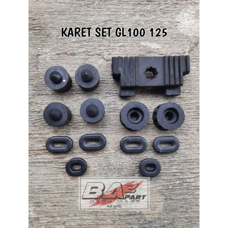 karet body set gl100 karet kempol karet jok karet tangki set body gl100
