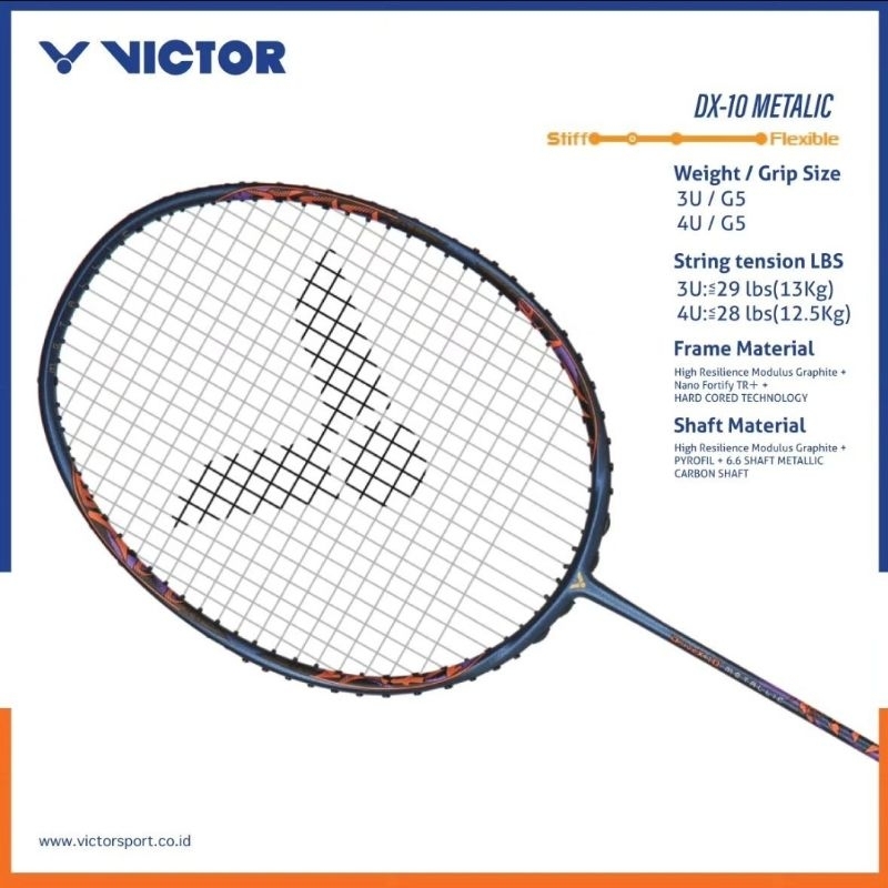 RAKET VICTOR DX 10 METALLIC