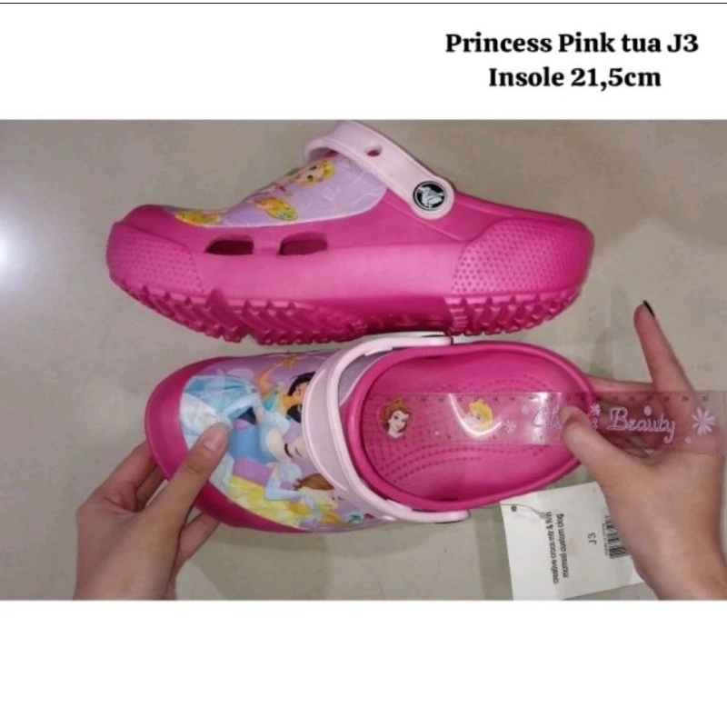 CROCS PRINCESS LED KIDS SANDAL LAMPU ANAK IMPORT