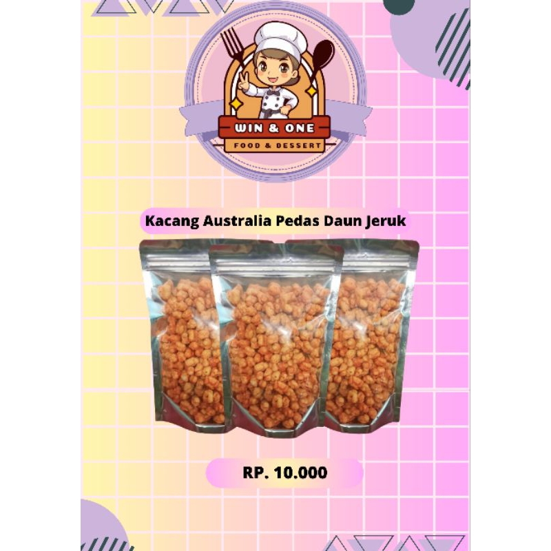 

Kacang Australia pedas (180gr)