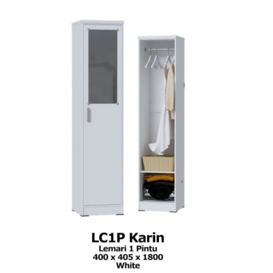 Lemari baju 1 pintu lemari pakaian 1 pintu lemari kosan lemari murah