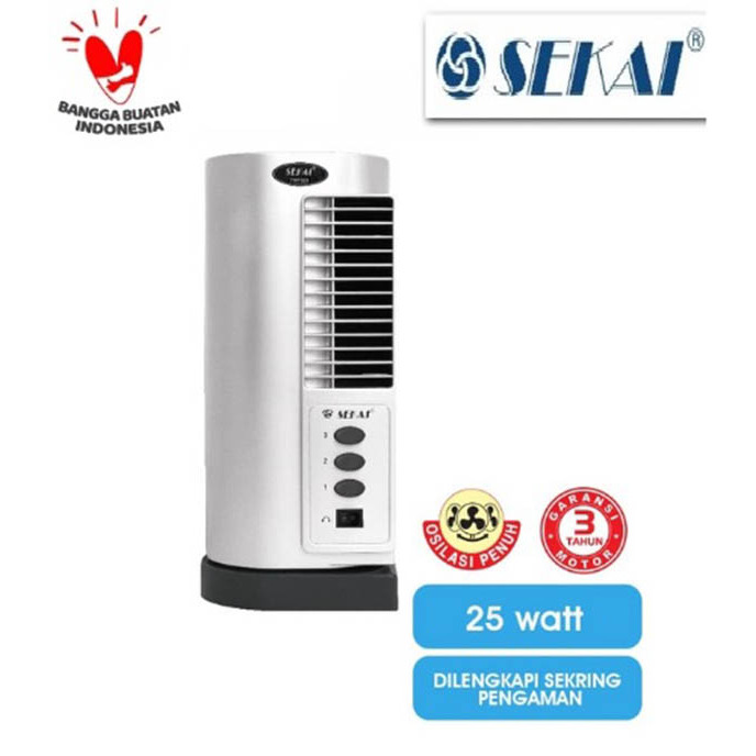 SEKAI Kipas Angin Berdiri TWF 301 Tower Fan 25 Watt Kipas Angin Meja
