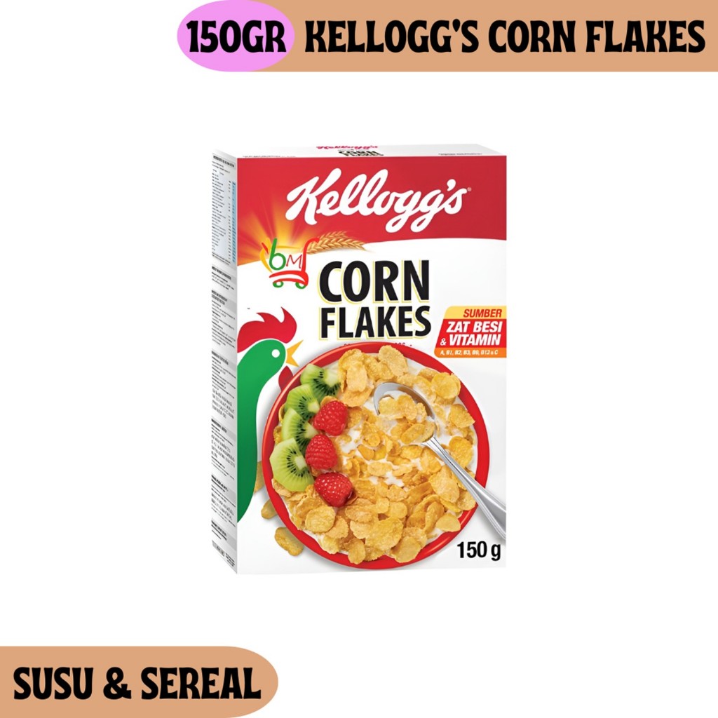 

Kelloggs Corn Flakes Sereal untuk Sarapan Sehat Kemasan Box Kecil