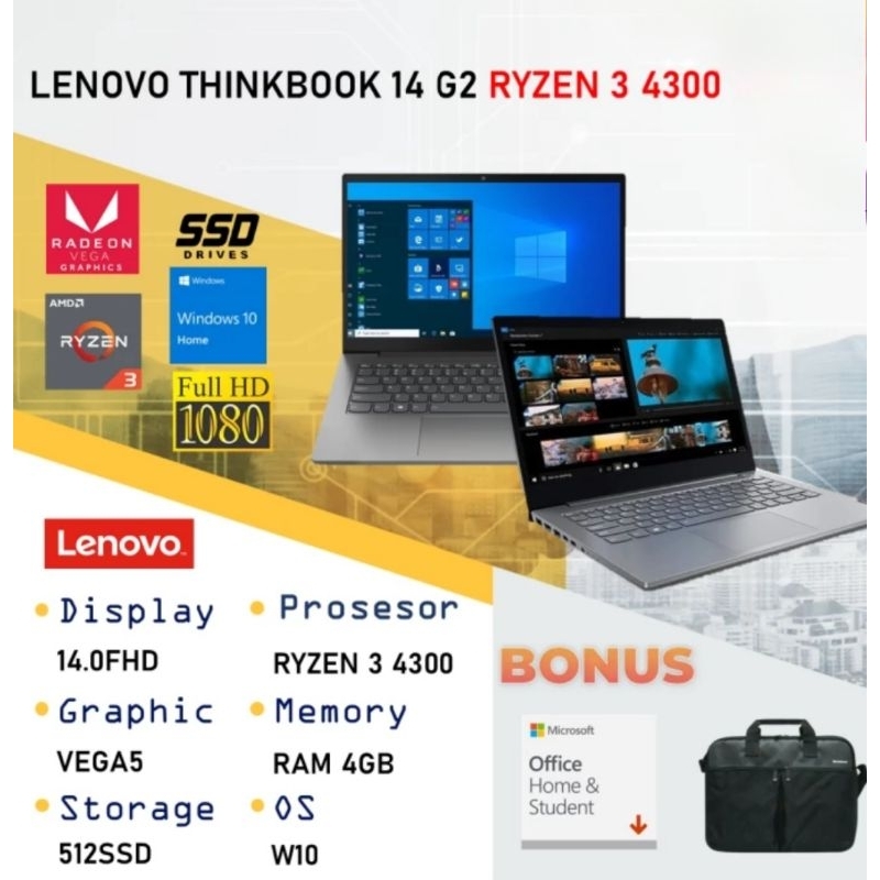 LENOVO THINKBOOK 14 G2 ARE RYZEN 3 4300U