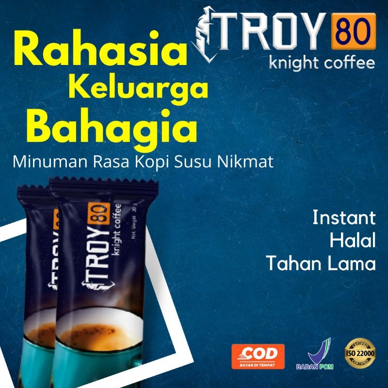 

Kopi Troy 80 Siap Tempur per sachet - Kopi Stamina Pria BPOM