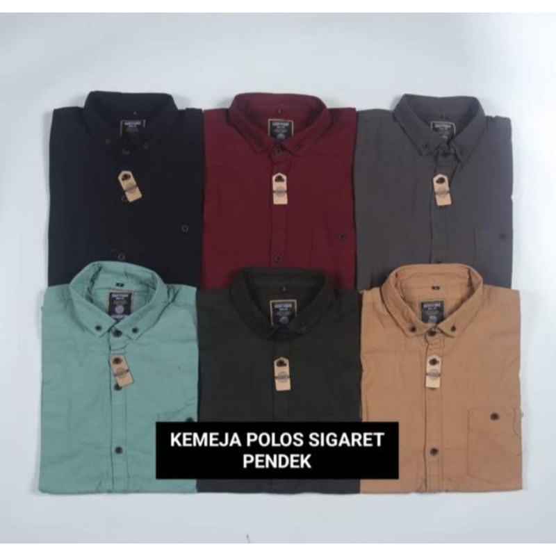 Brill eighty eight - Kemeja Polos Cigaret Lengan Pendek Original Brill Eighty Eight Size M,L,XL
