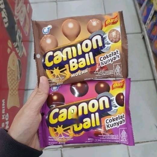 

Cannon ball permen lunak coklat kunyah per varian COKLAT / MOCHA 40gr