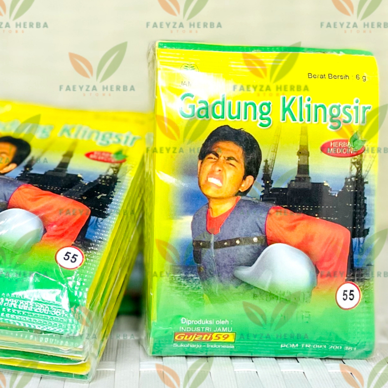 

Jamu Gadung Klingsir (Pegel Linu) Serbuk Gujati 59 Isi 10 Sachet