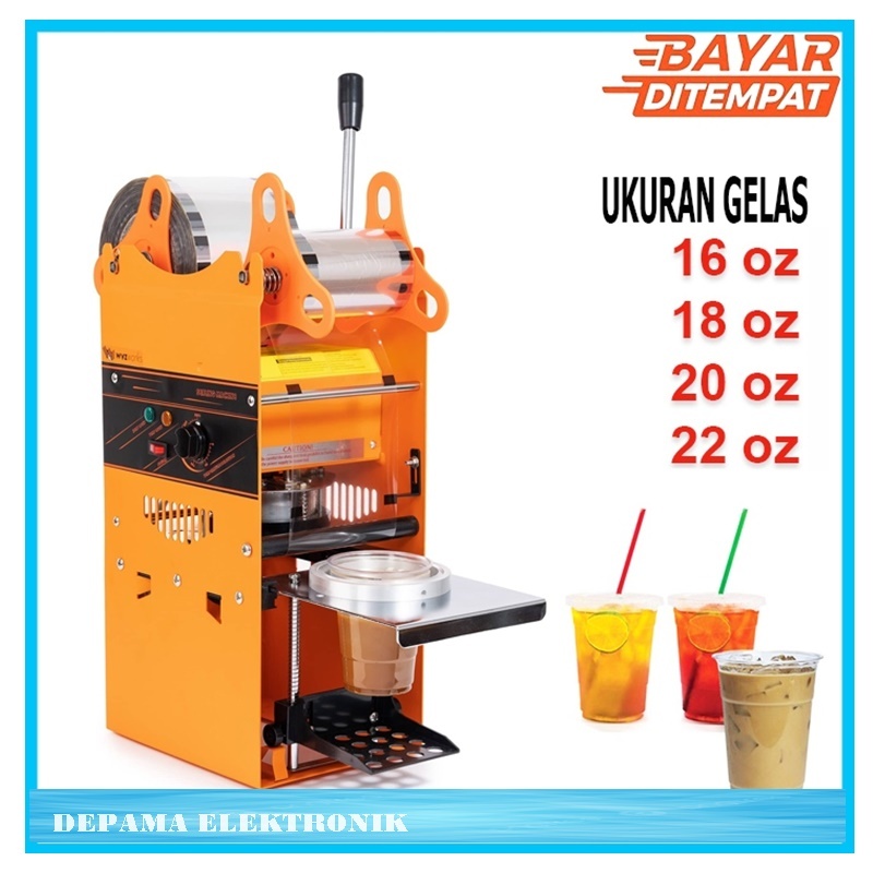 Mesin Cup Sealer Vipoo cup Sealer/mesin penutup gelas vipoo Ukuran Gelas jumbo 22oz